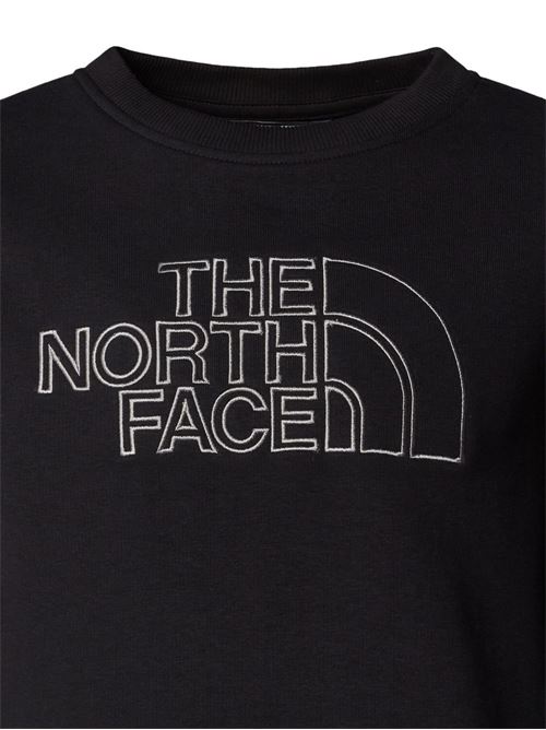 Felpa bambino The North Face nera con logo NORTH FACE | NF0A8AXXJK3